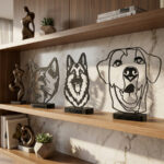 Siluetas decorativas de mascota con nombre personalizado ideales tanto para decorar tu hogar como para un regalo original