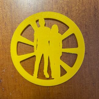 Posavasos con silueta personalizada para parejas regalo original
